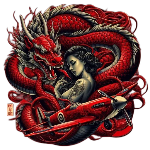 dragon, fantasy art, pixel art, concept art transparent PNG cut-out