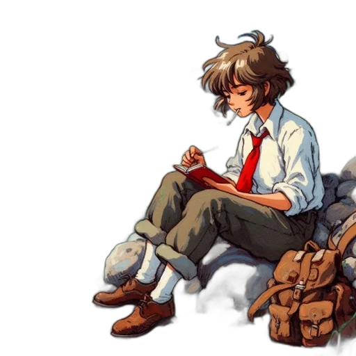 concept art, watercolor, pixel art, comic book art transparent PNG cut-out