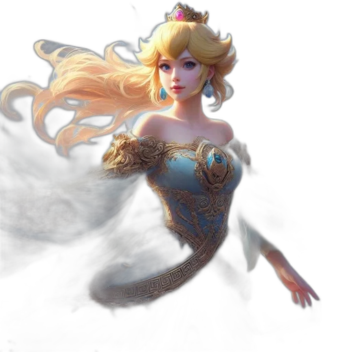 dragon, crown, staff, dress transparent PNG cut-out