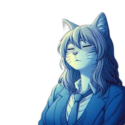 staff, mask, anime, vaporwave transparent PNG cut-out