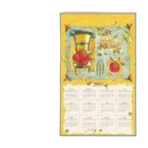 calendar, colorful, design, featuring transparent PNG cut-out