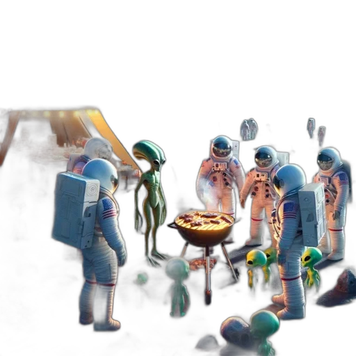 food, staff, robot, umbrella transparent PNG cut-out