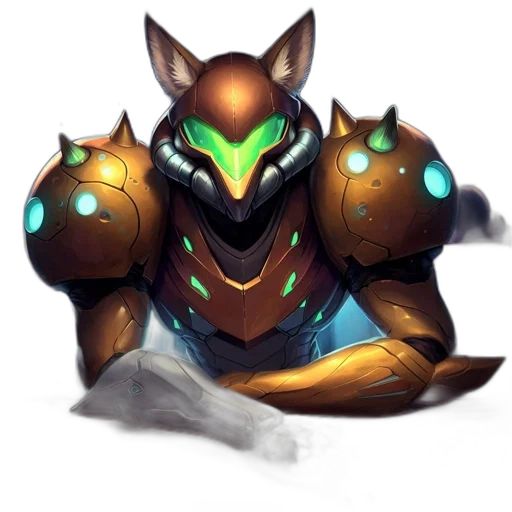 dragon, robot, mask, weapon transparent PNG cut-out
