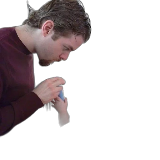 weapon, staff, face, jacket transparent PNG cut-out
