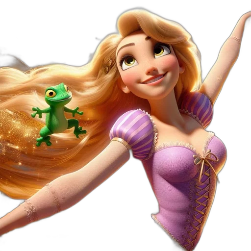 dragon, dress, concept art, 3d render transparent PNG cut-out