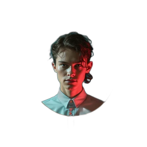 face, robot, staff, jacket transparent PNG cut-out