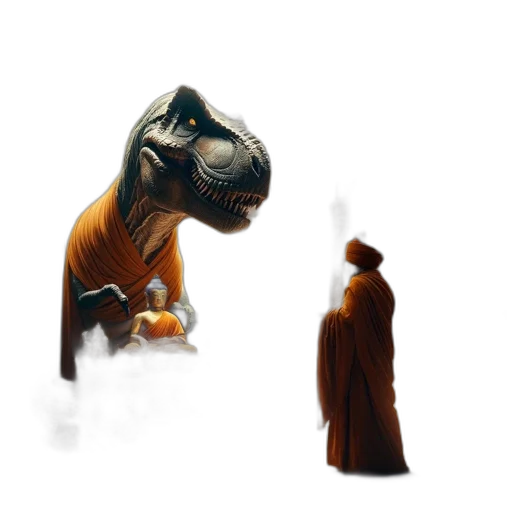 dragon, creature, animal, staff transparent PNG cut-out
