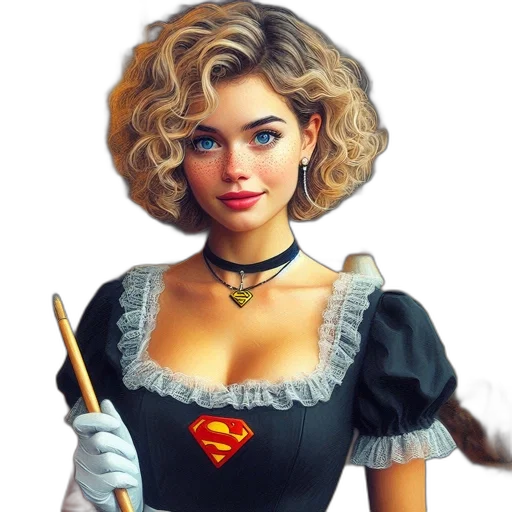 staff, dress, jewelry, face transparent PNG cut-out
