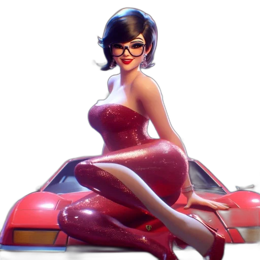 dress, car, robot, concept art transparent PNG cut-out