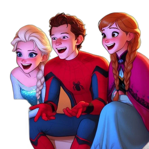 comic book art, cartoon, concept art, 3d render transparent PNG cut-out