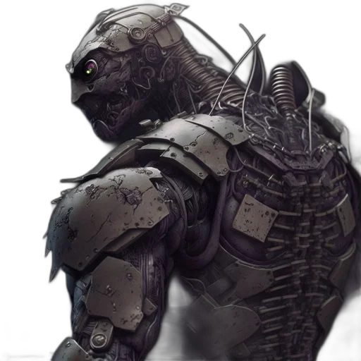 robot, creature, concept art, fantasy art transparent PNG cut-out
