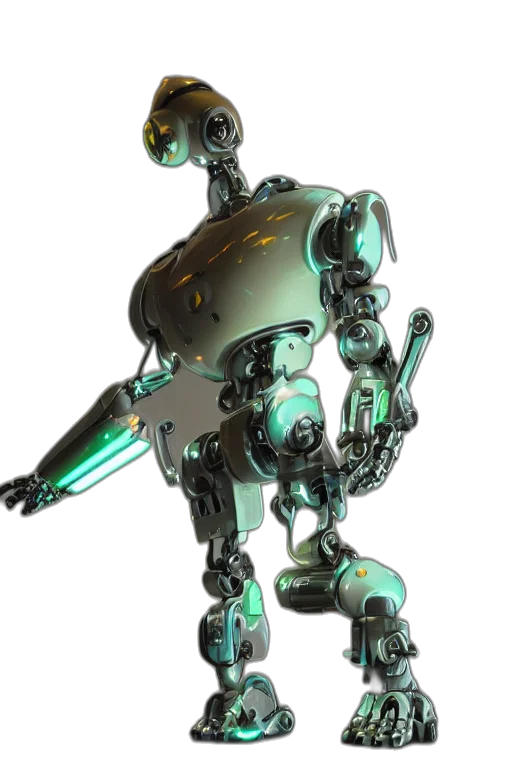 robot, weapon, staff, concept art transparent PNG cut-out