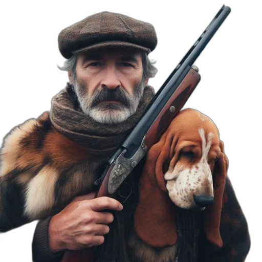 animal, weapon, staff, jacket transparent PNG cut-out
