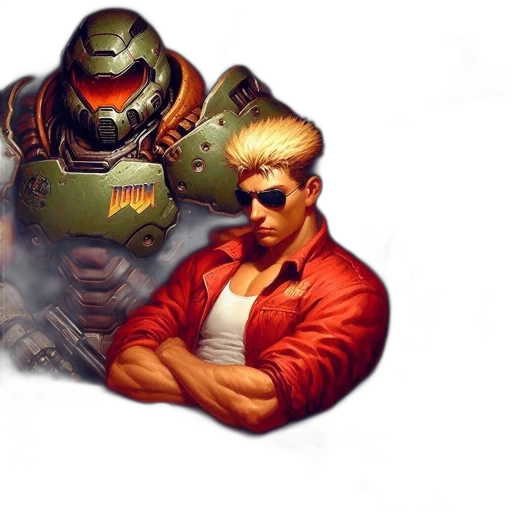 jacket, robot, weapon, concept art transparent PNG cut-out