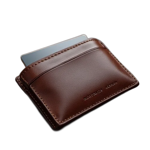 genuine, leather, business, card transparent PNG cut-out