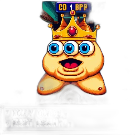 crown, staff, creature, concept art transparent PNG cut-out