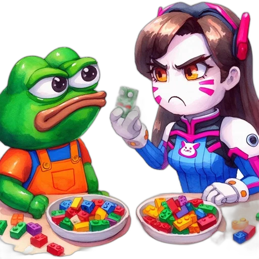 pixel art, concept art, 3d render, cartoon transparent PNG cut-out