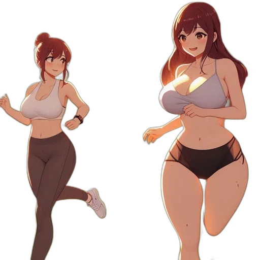 concept art, anime, 3d render, pixel art transparent PNG cut-out