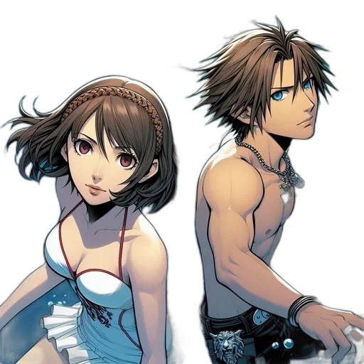 concept art, anime, comic book art, pixel art transparent PNG cut-out