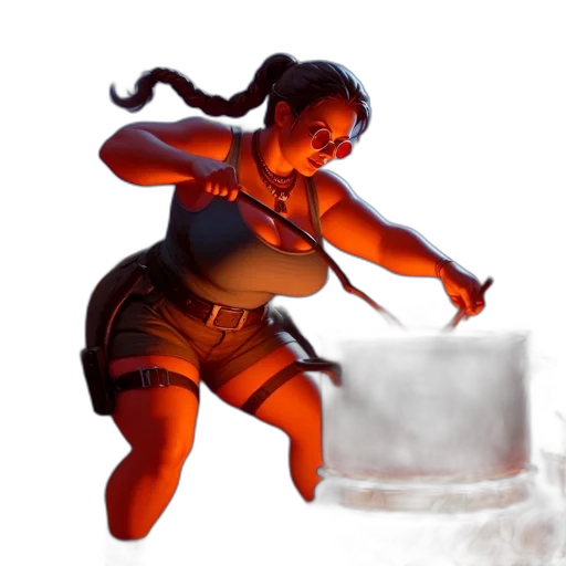 staff, concept art, fantasy art, 3d render transparent PNG cut-out