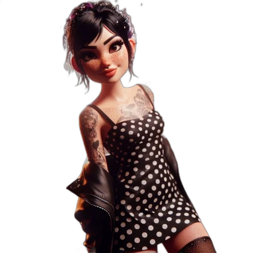 dress, concept art, cartoon, photorealistic transparent PNG cut-out
