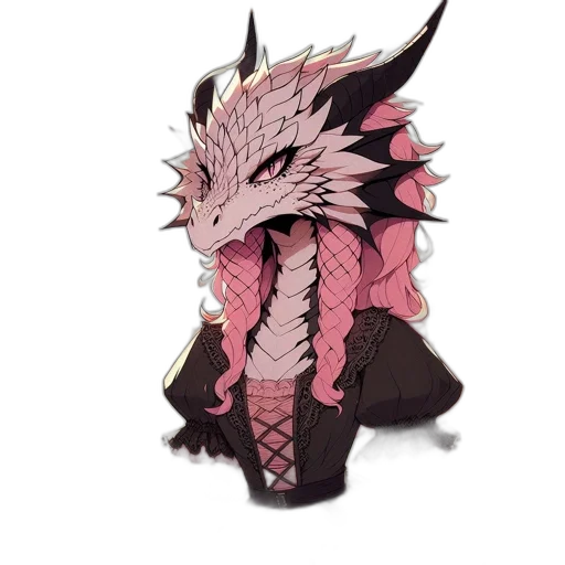 dragon, creature, mask, staff transparent PNG cut-out
