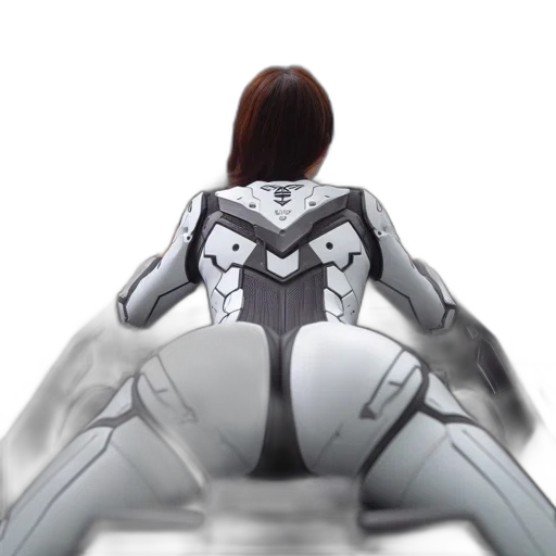 robot, jacket, creature, 3d render transparent PNG cut-out