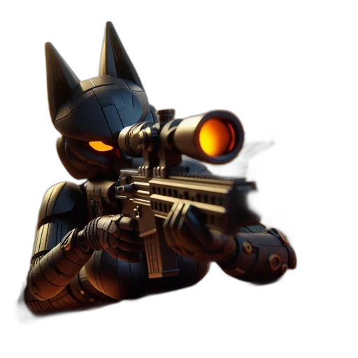 weapon, robot, staff, animal transparent PNG cut-out