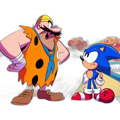 concept art, cartoon, comic book art, 3d render transparent PNG cut-out