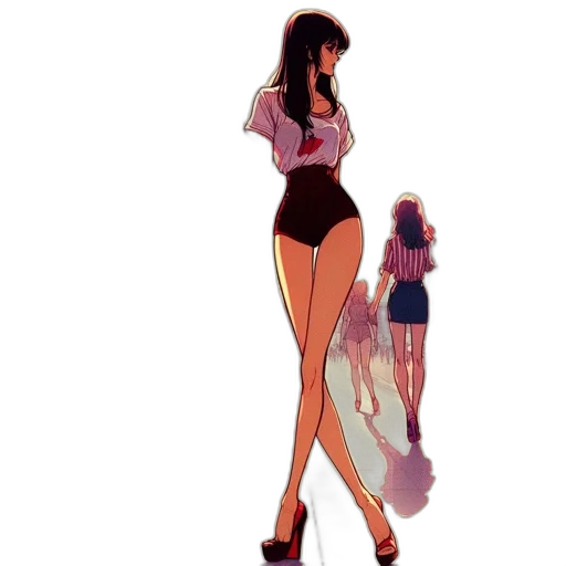 dress, concept art, comic book art, cartoon transparent PNG cut-out
