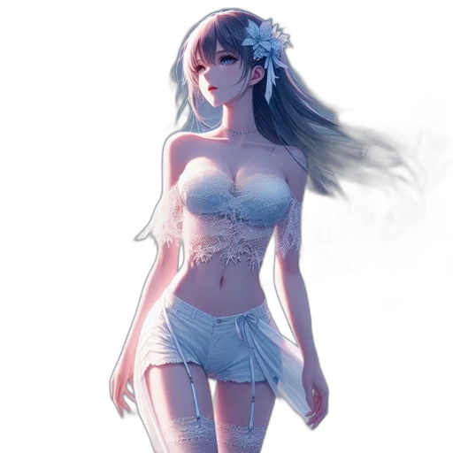 dress, robot, flower, crown transparent PNG cut-out