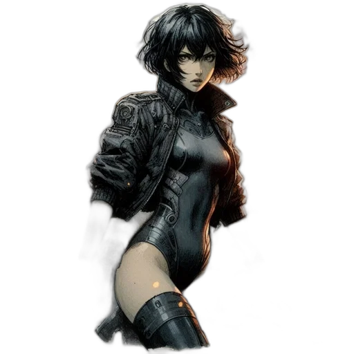 jacket, concept art, comic book art, fantasy art transparent PNG cut-out