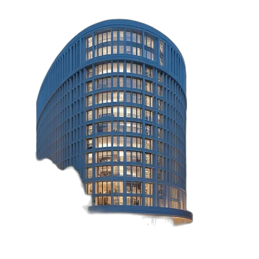 building, 3d render, concept art, photorealistic transparent PNG cut-out