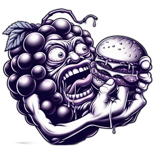 food, creature, concept art, pixel art transparent PNG cut-out