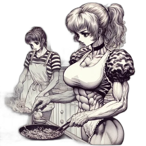 food, comic book art, anime, concept art transparent PNG cut-out
