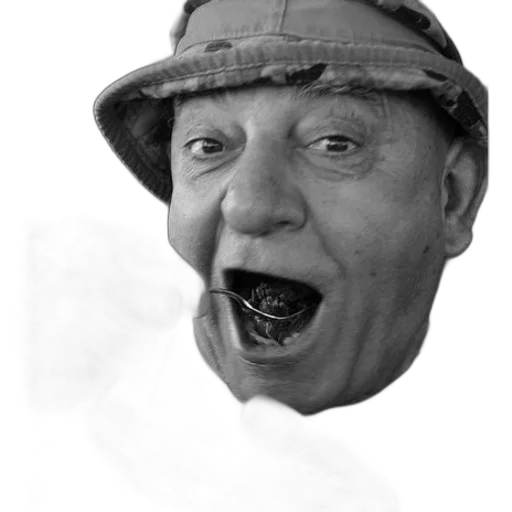 face, hat, mask, staff transparent PNG cut-out