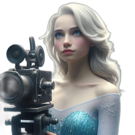 dress, robot, crown, face transparent PNG cut-out