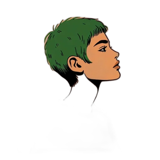 face, hair, mask, crown transparent PNG cut-out