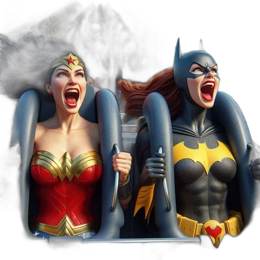 comic book art, concept art, 3d render, wonder transparent PNG cut-out