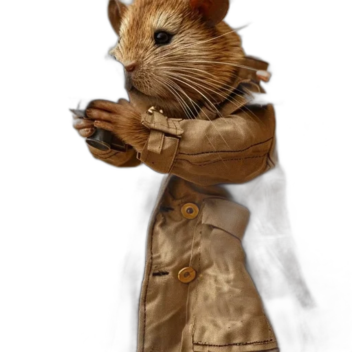 jacket, animal, staff, concept art transparent PNG cut-out
