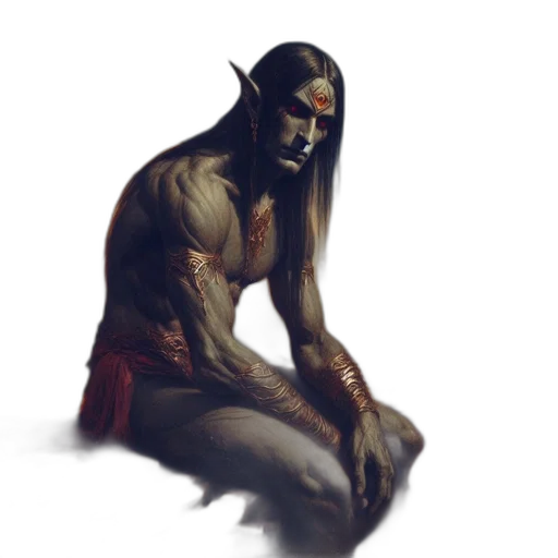 creature, fantasy art, concept art, comic book art transparent PNG cut-out