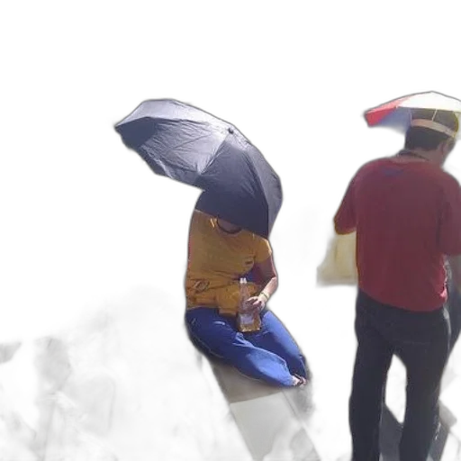 umbrella, hat, mask, jacket transparent PNG cut-out