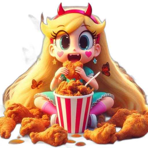 food, 3d render, concept art, cartoon transparent PNG cut-out