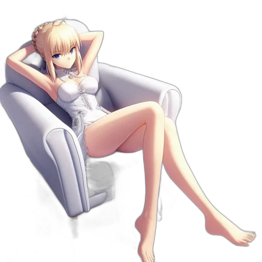 dress, furniture, robot, staff transparent PNG cut-out