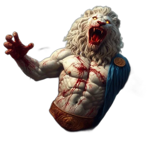 creature, concept art, fantasy art, 3d render transparent PNG cut-out