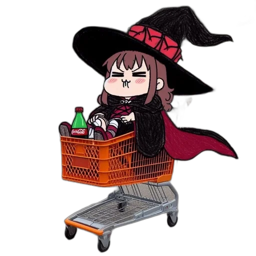 hat, staff, creature, food transparent PNG cut-out