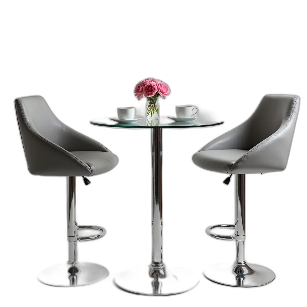 furniture, 3d render, photorealistic, monochrome transparent PNG cut-out