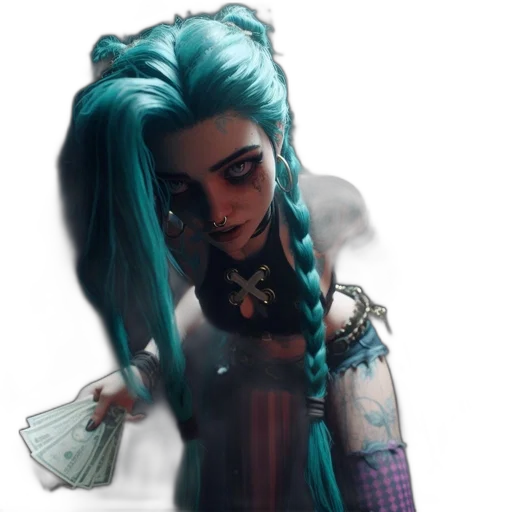 dress, hair, face, robot transparent PNG cut-out