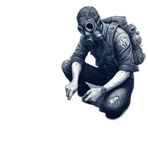 mask, jacket, face, creature transparent PNG cut-out