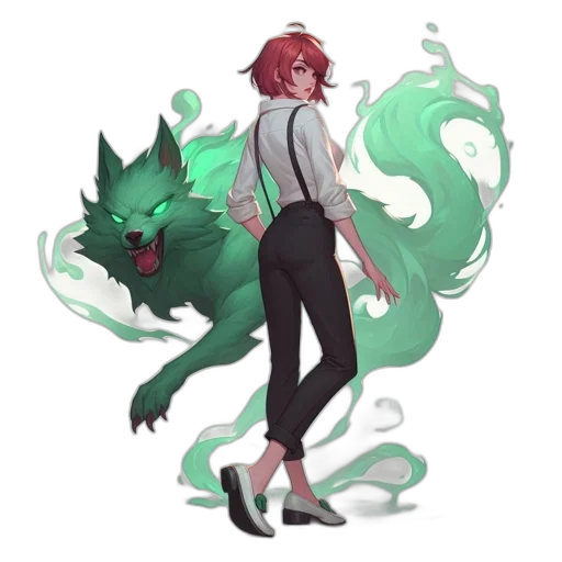 creature, dragon, staff, animal transparent PNG cut-out